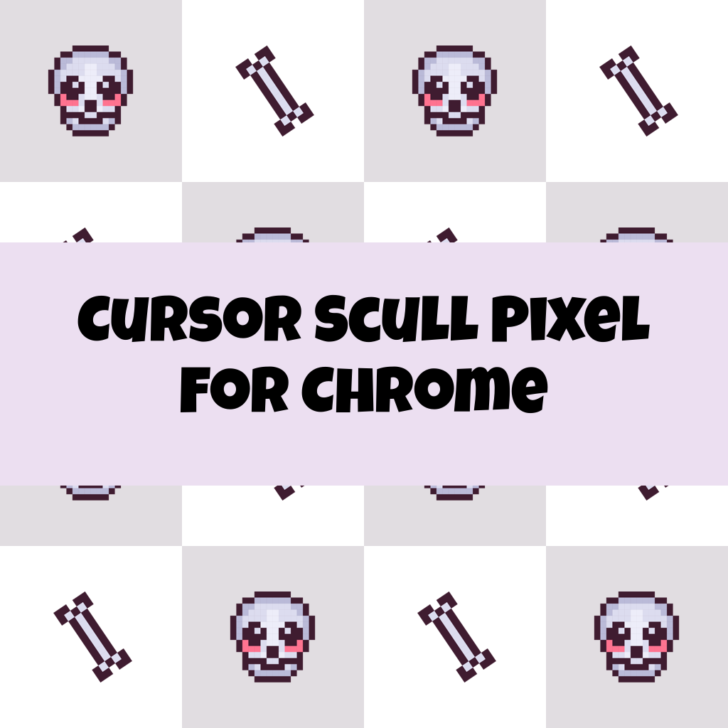 Cursor Scull Pixel For Chrome